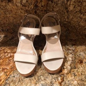 Michael Kors white platform Ankle Strap Sandal 9.5